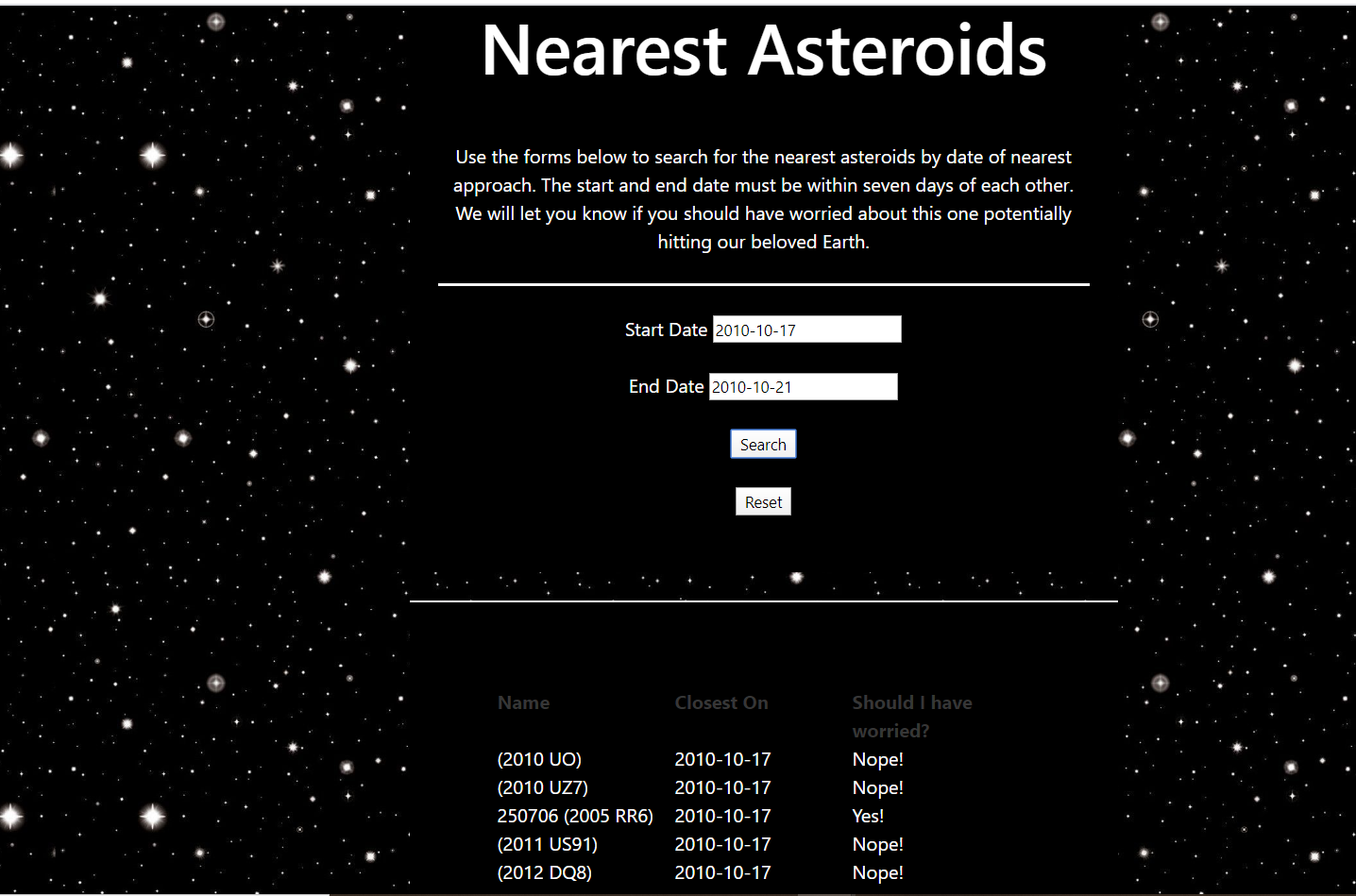 AsteriodPage