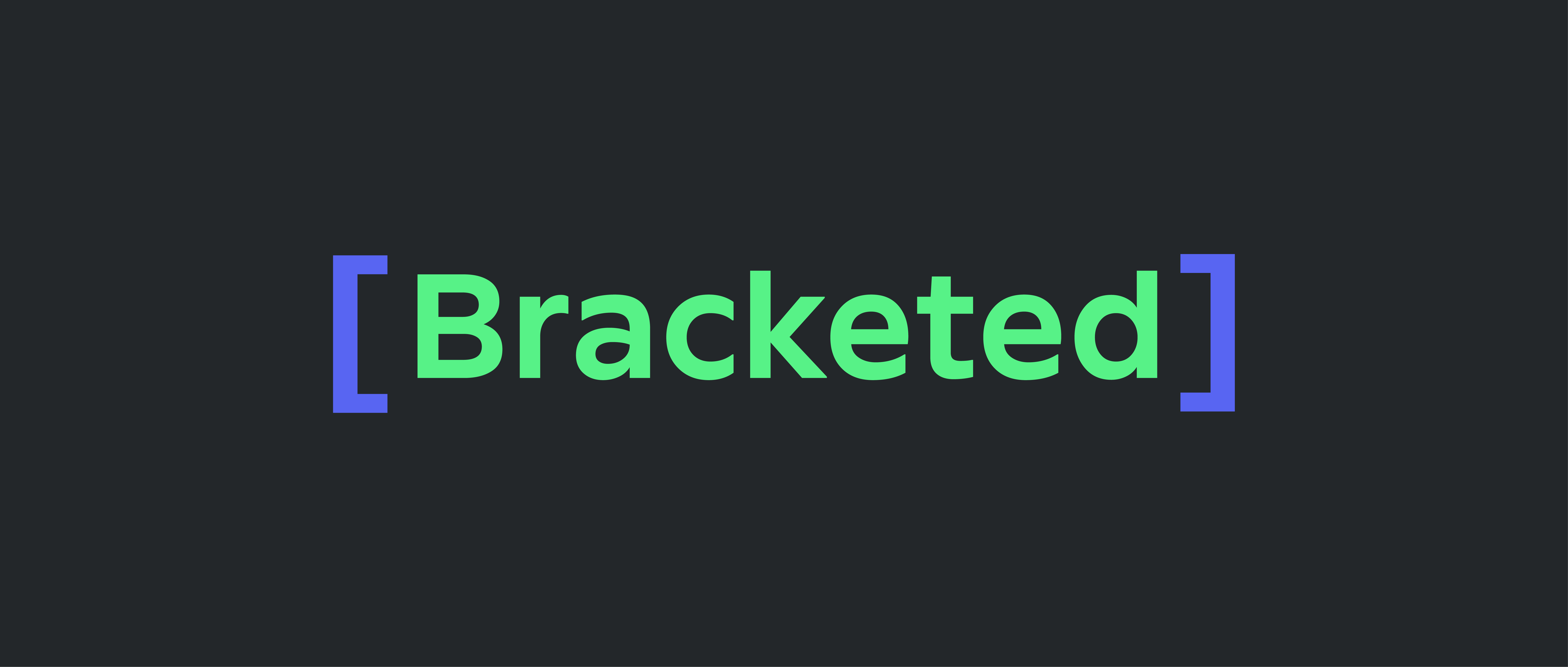 Bracketed logo