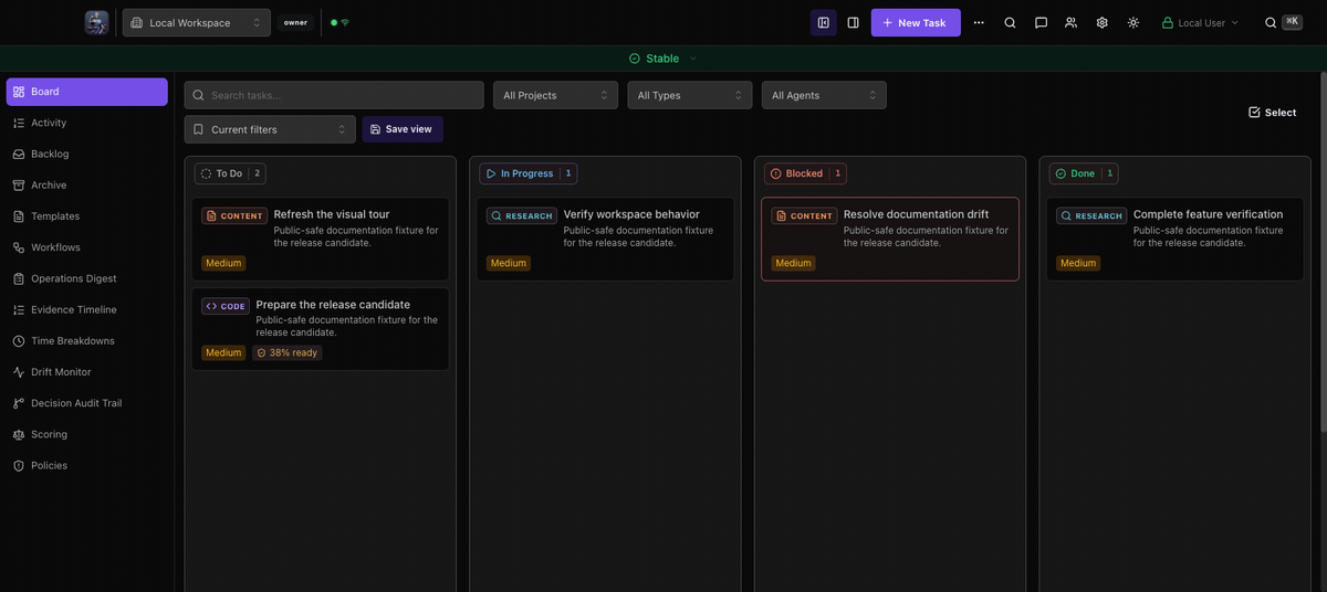 Veritas Kanban 6.2.0 candidate board-to-task interaction