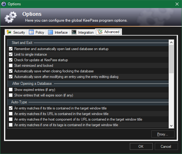 Screenshot Example Main Interface