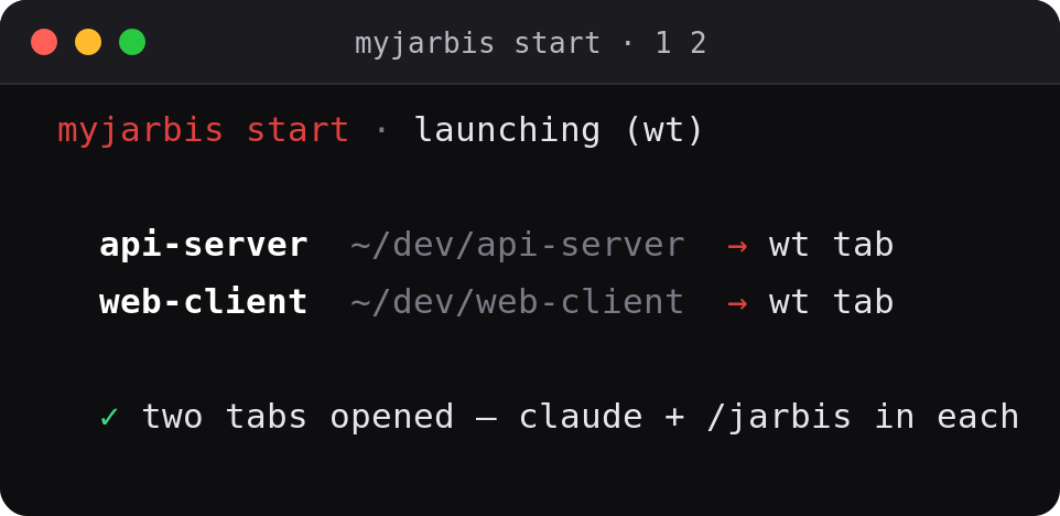 myjarbis start launching two projects at once