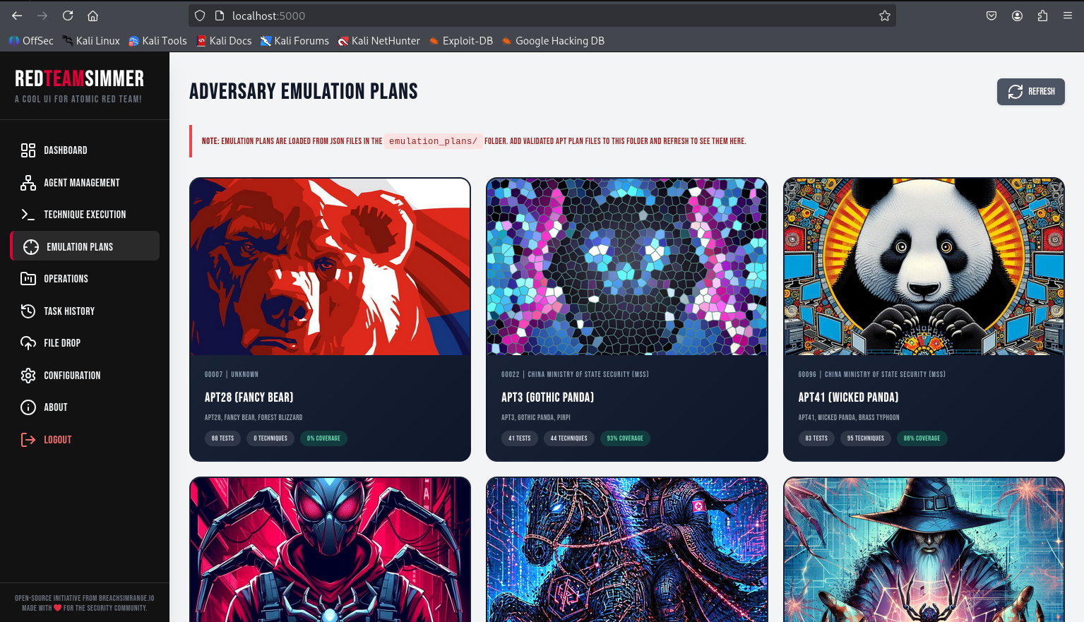 RedTeamSimmer threat actor emulation plans