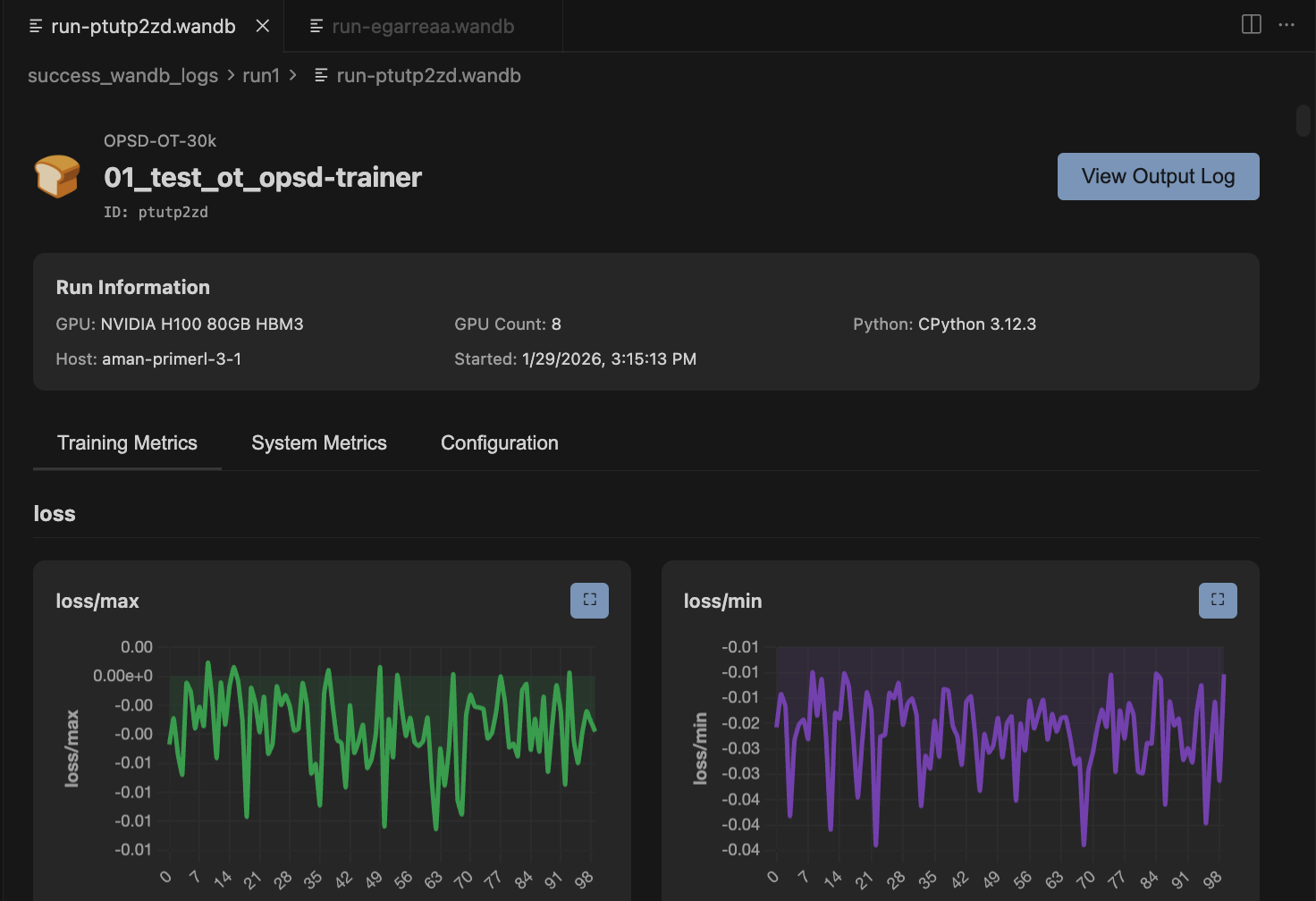 Bread Wandb Viewer Screenshot