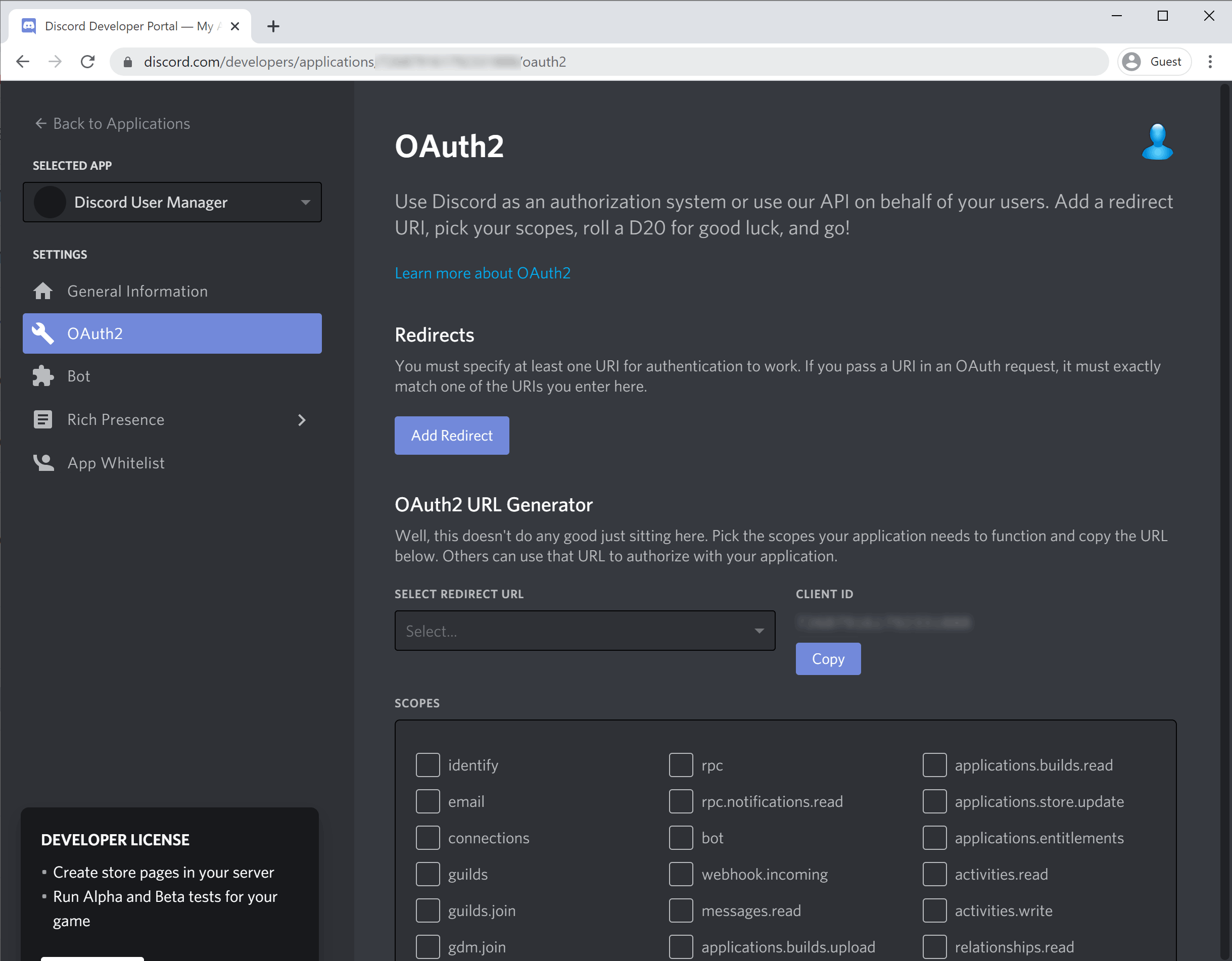 Discord OAuth2