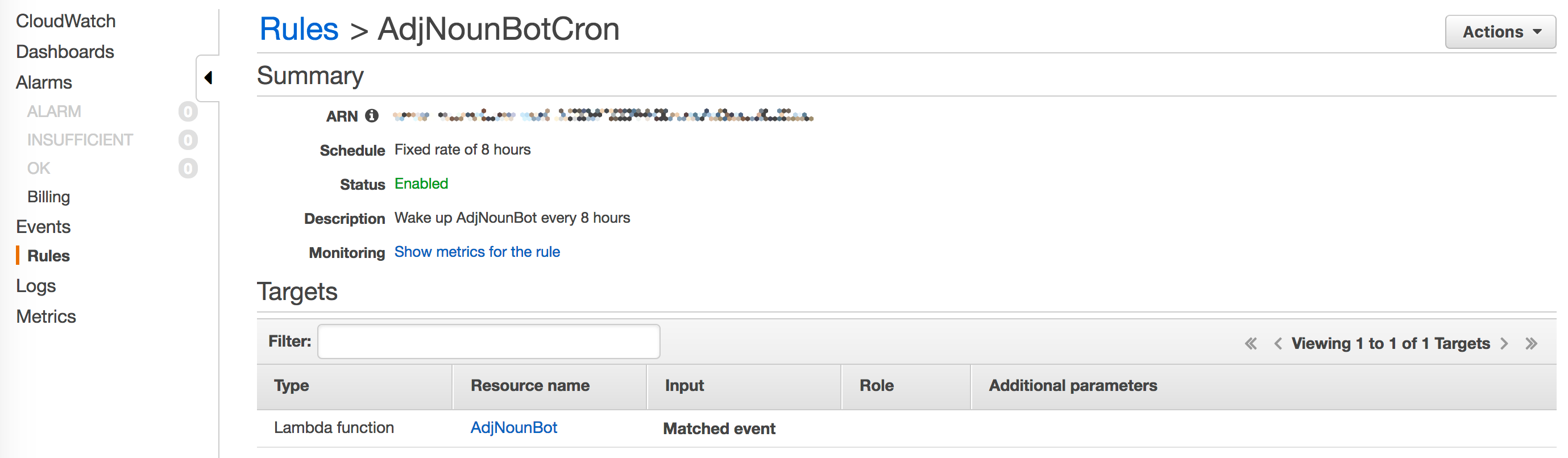 CloudWatch Rule