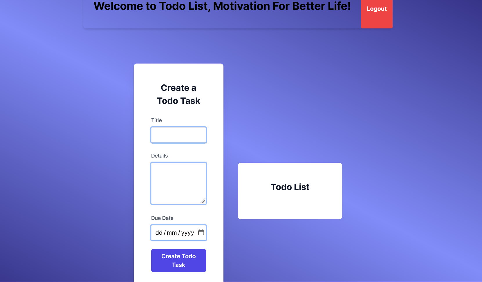 Todo App Using Firbase Authontication & Database