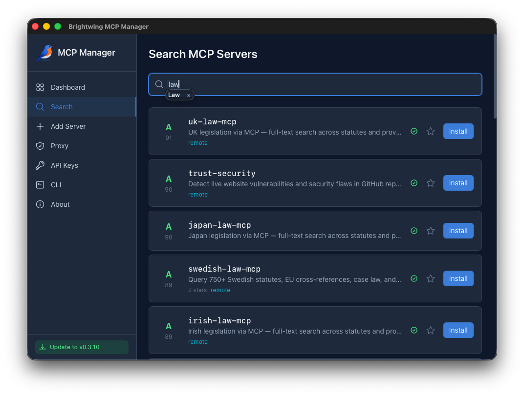 Search MCP Servers
