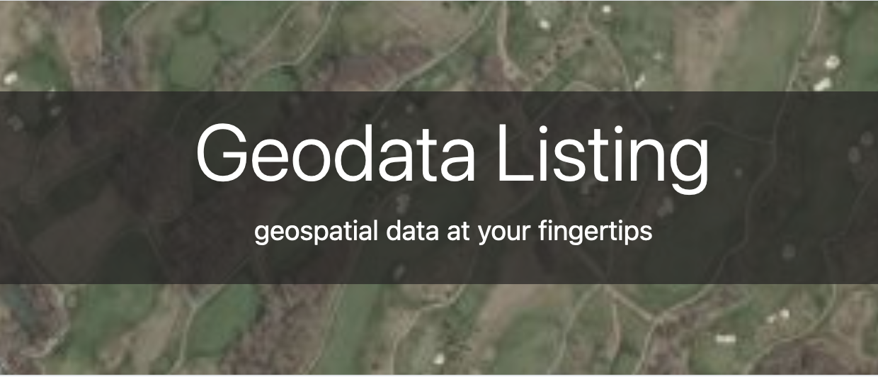 Geodata Listing