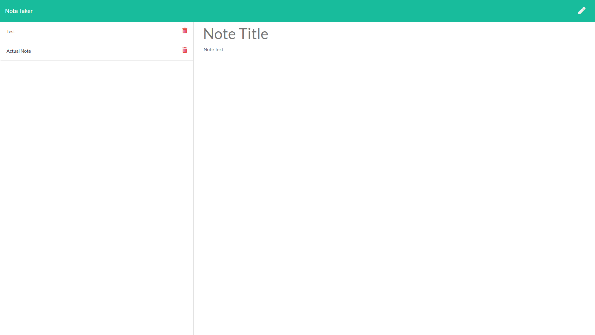 GitHub - BrockThigpen/Note-Taker