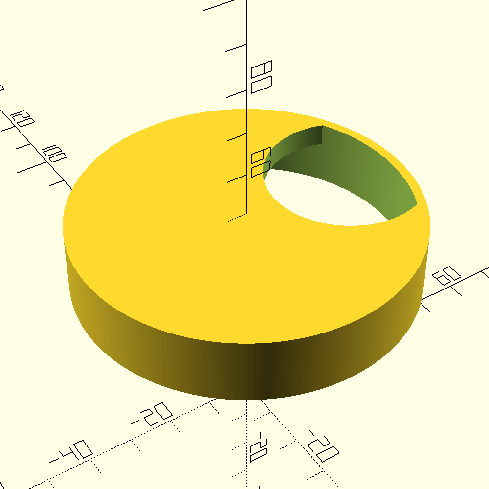 Cable Grommet Lid — Detailed view of the cap and slot