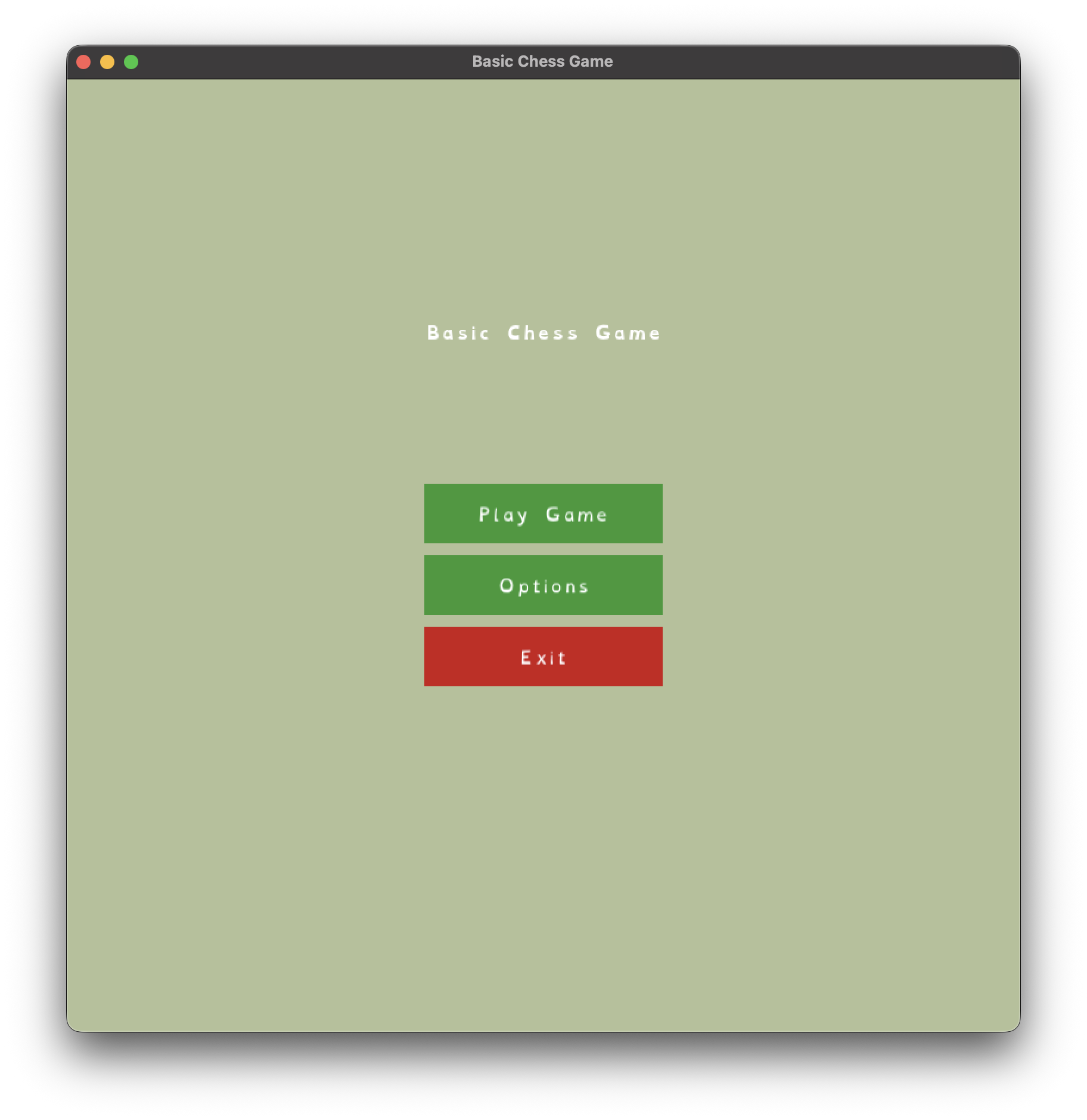 Main menu