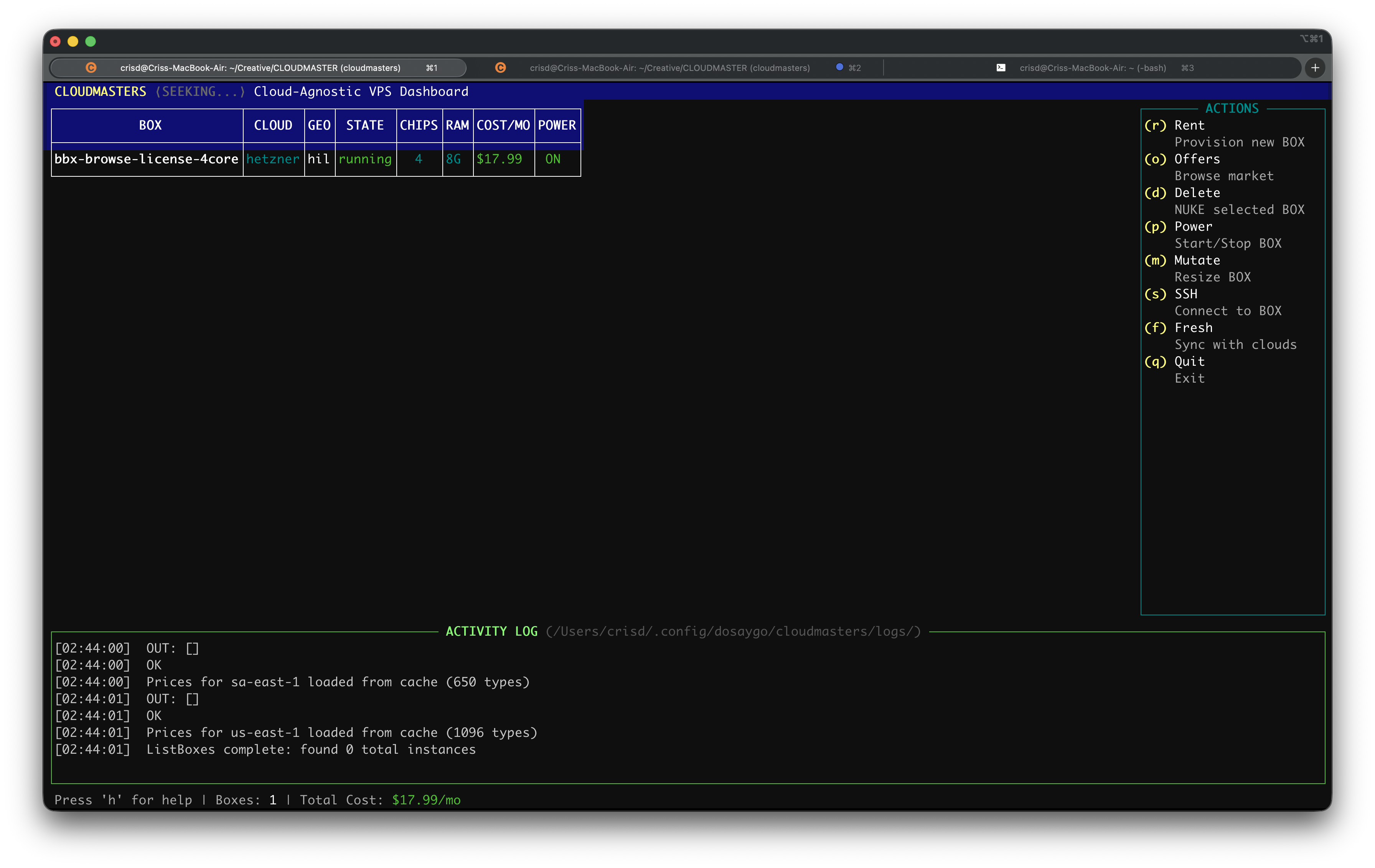 Dashboard View