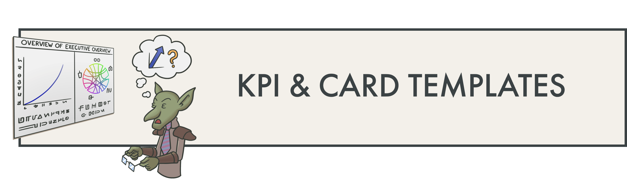 Image header "KPI & card templates"