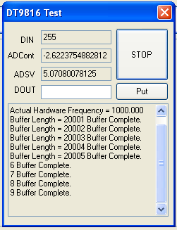 Data Acquisition Test