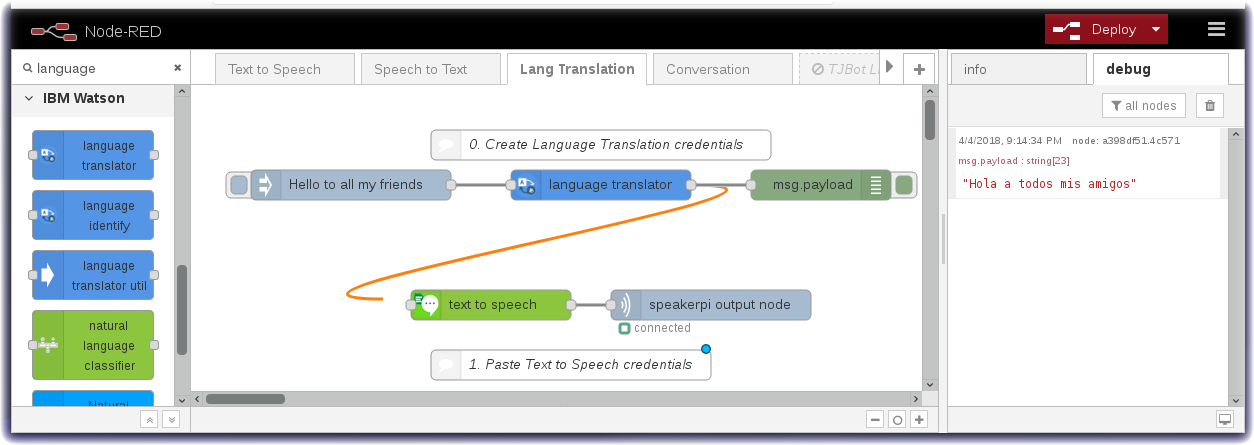 Language Translator with TTS screenshot