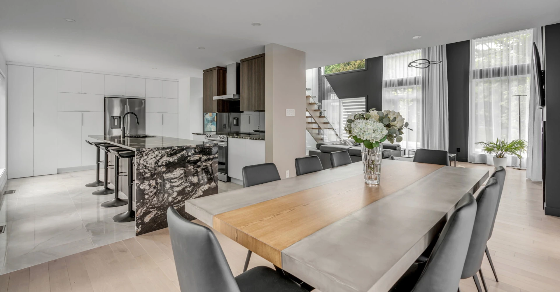 Architecture salle à manger contemporaine Québec