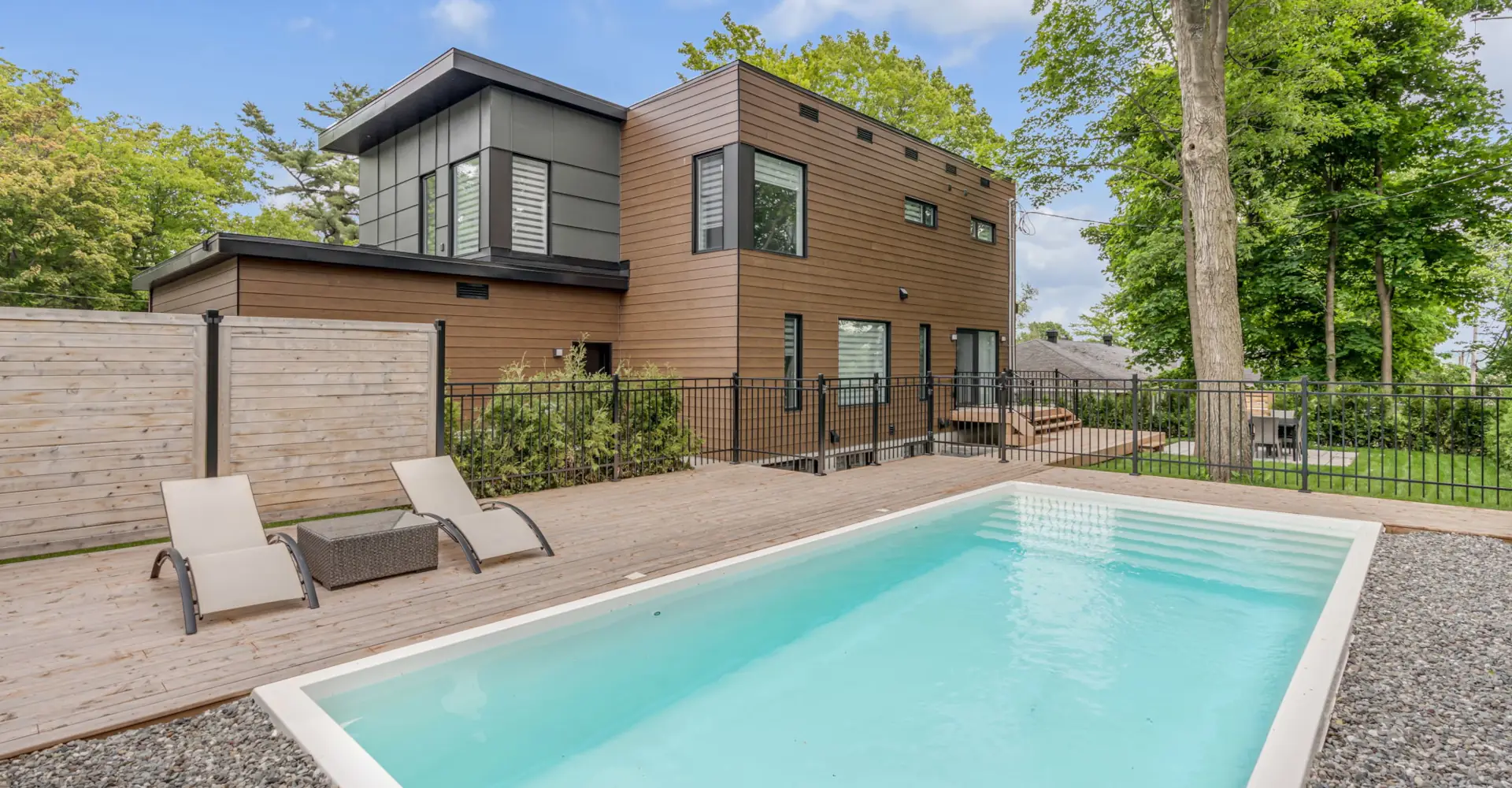 Aménagement extérieur avec piscine Sieur d'Argenteuil