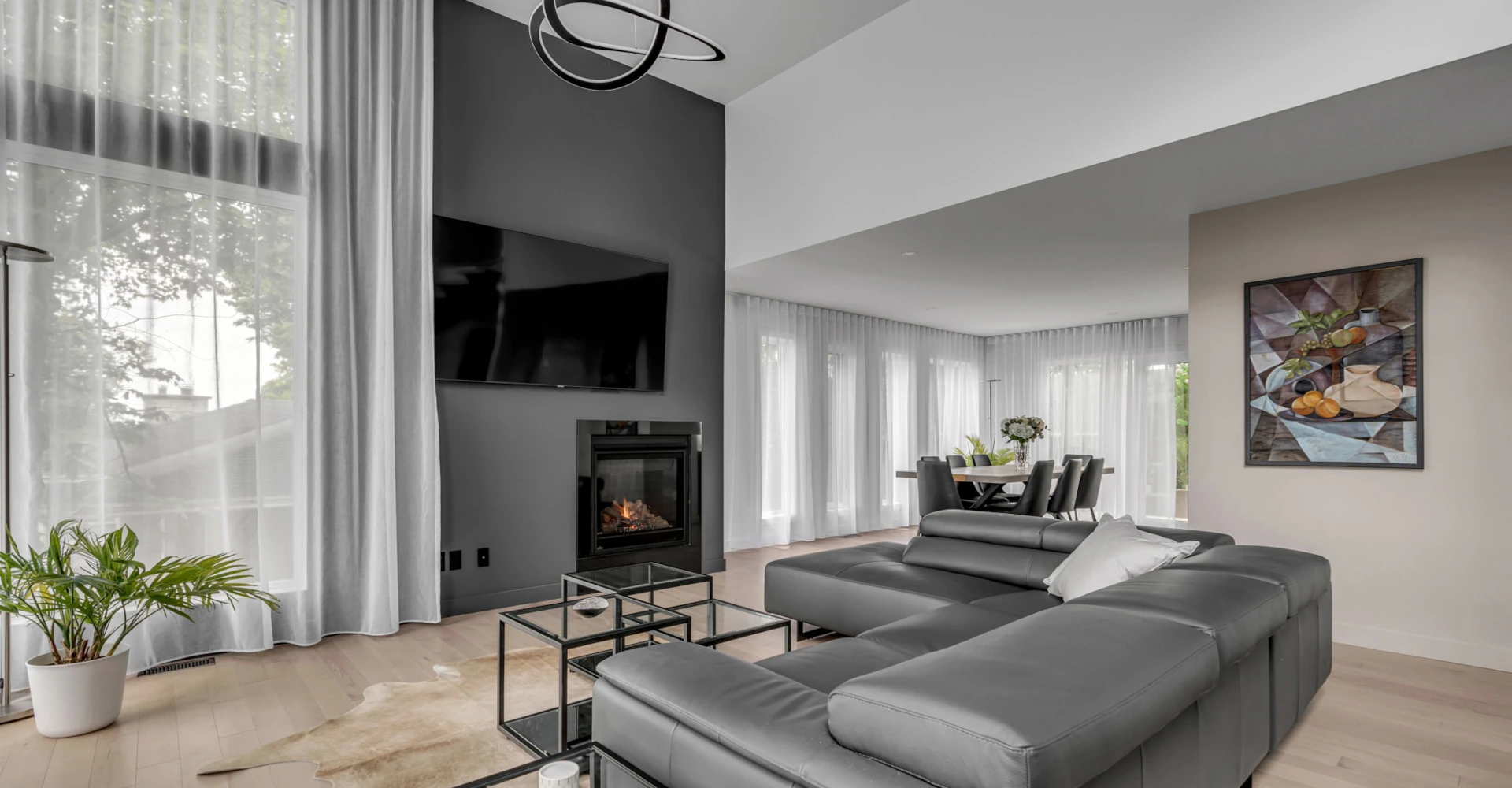 Séjour aire ouverte design Sieur d'Argenteuil Sainte-Foy