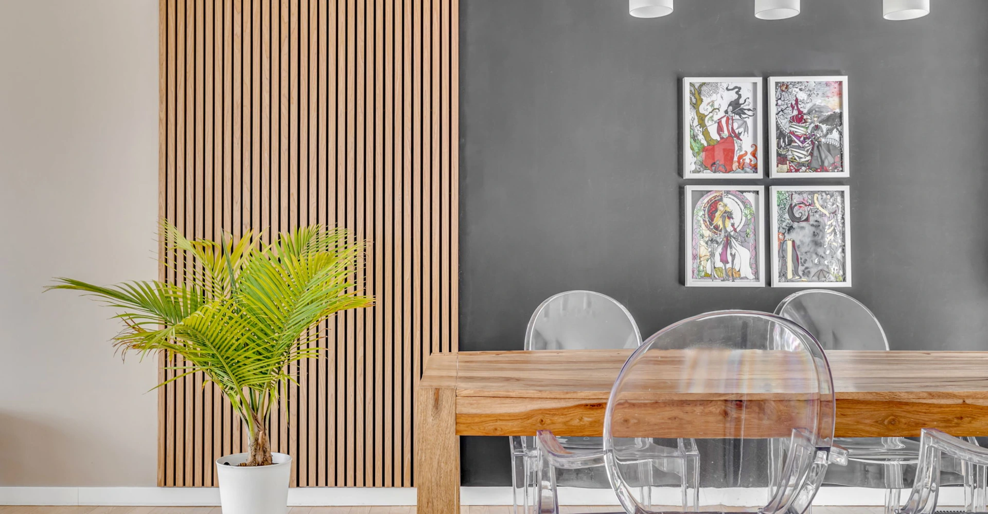 Salle à manger design rénovée