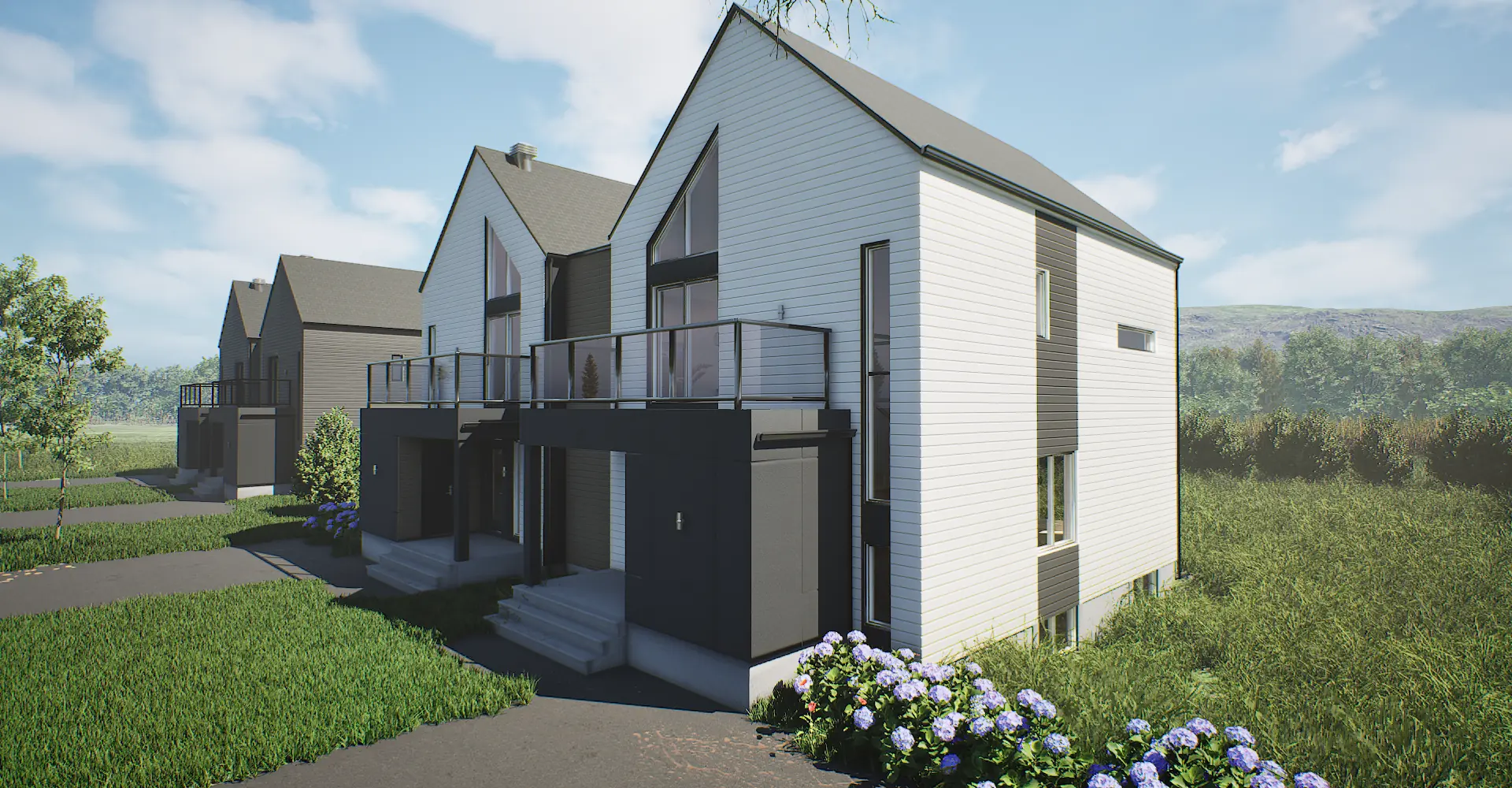 Quartier NØRR - Maisons scandinaves au pied des montagnes à Saint-Ferréol-les-Neiges