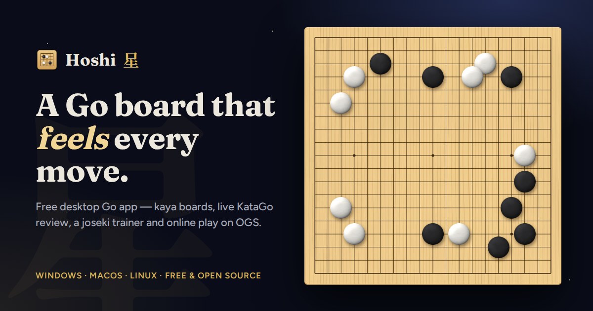 Hoshi: a Go board that feels every move