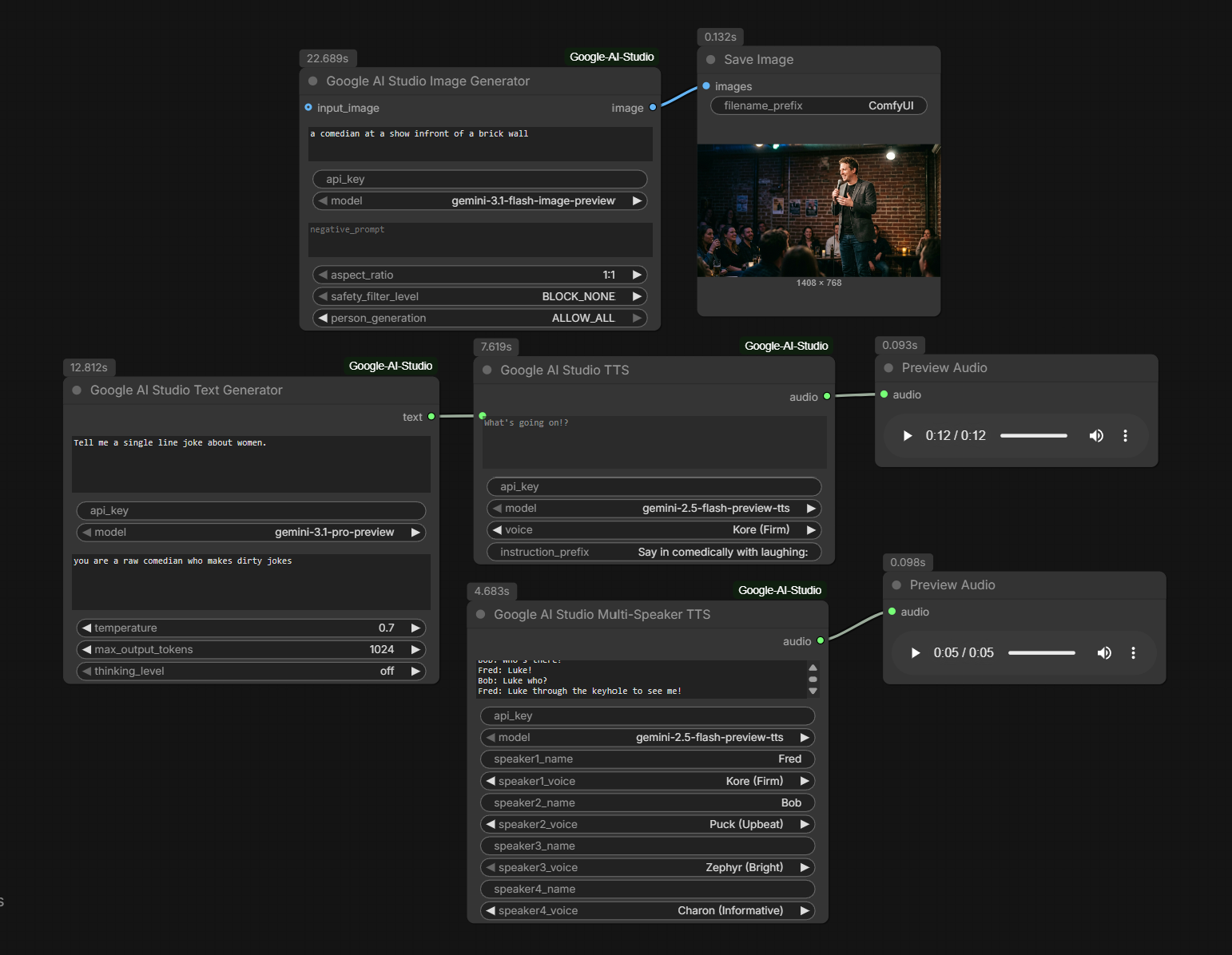 ComfyUI Google AI Studio Nodes