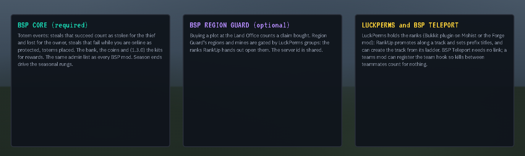 What the companions add