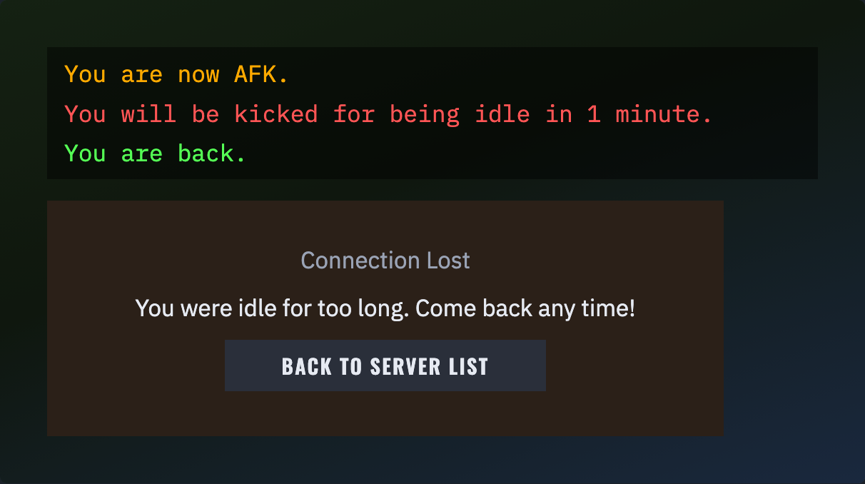 Going AFK