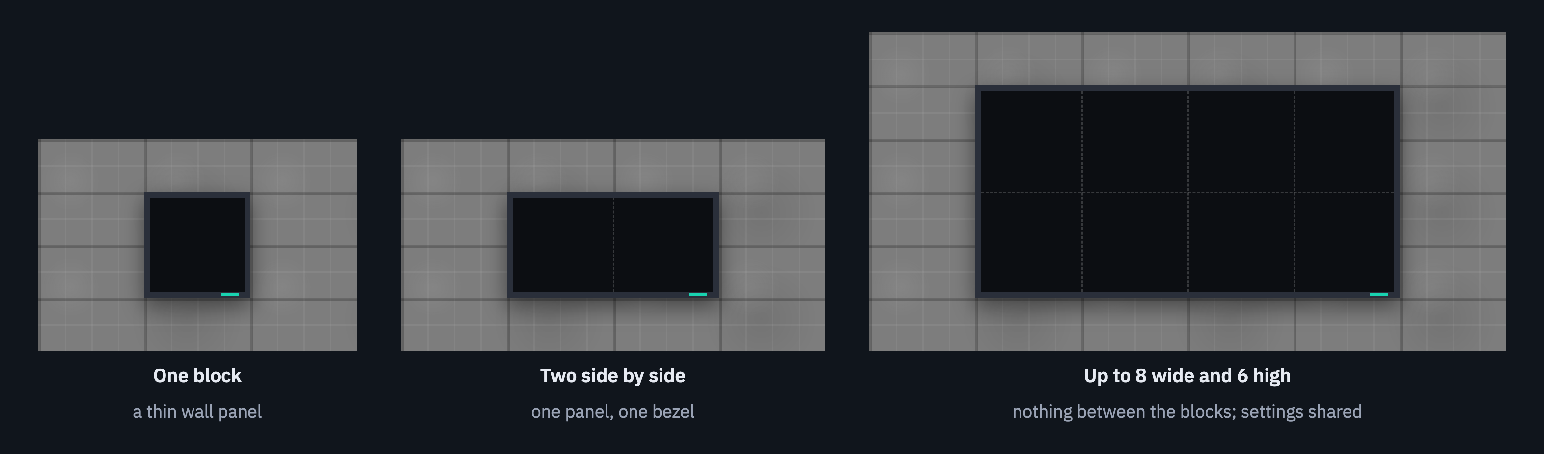Joining blocks into one panel