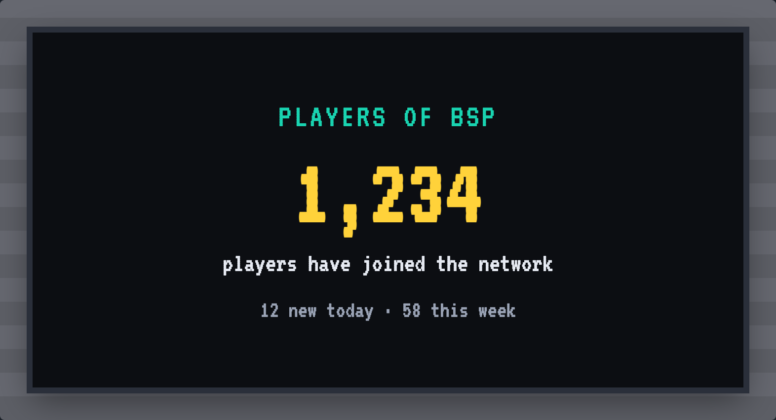 The Player count face