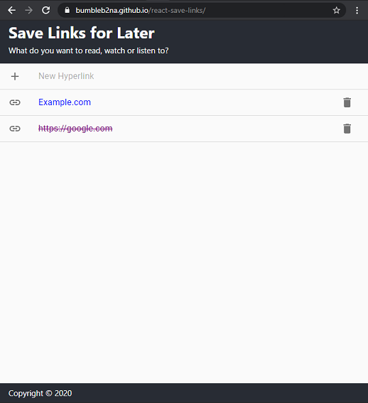 Save Links For Later Screenshot