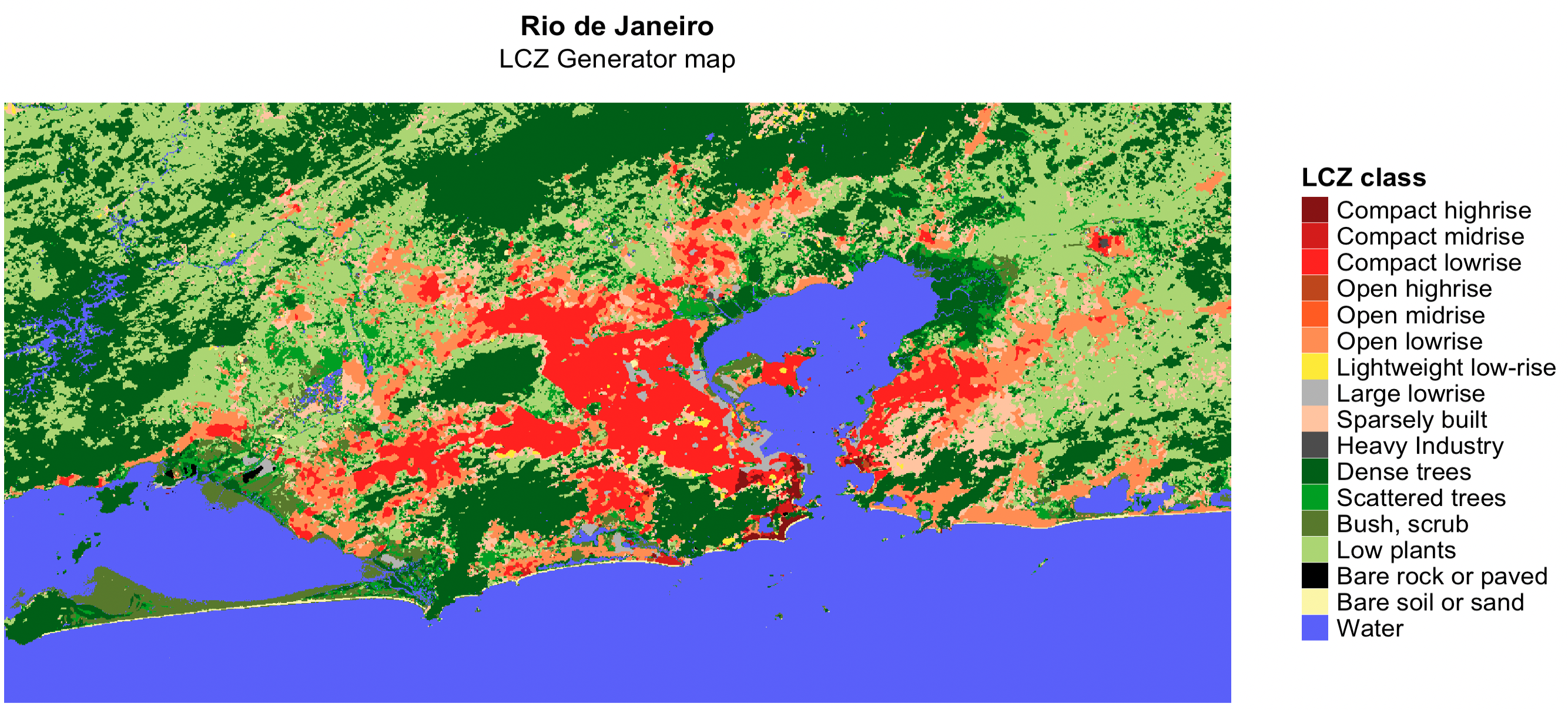 LCZ map from Generator Platform