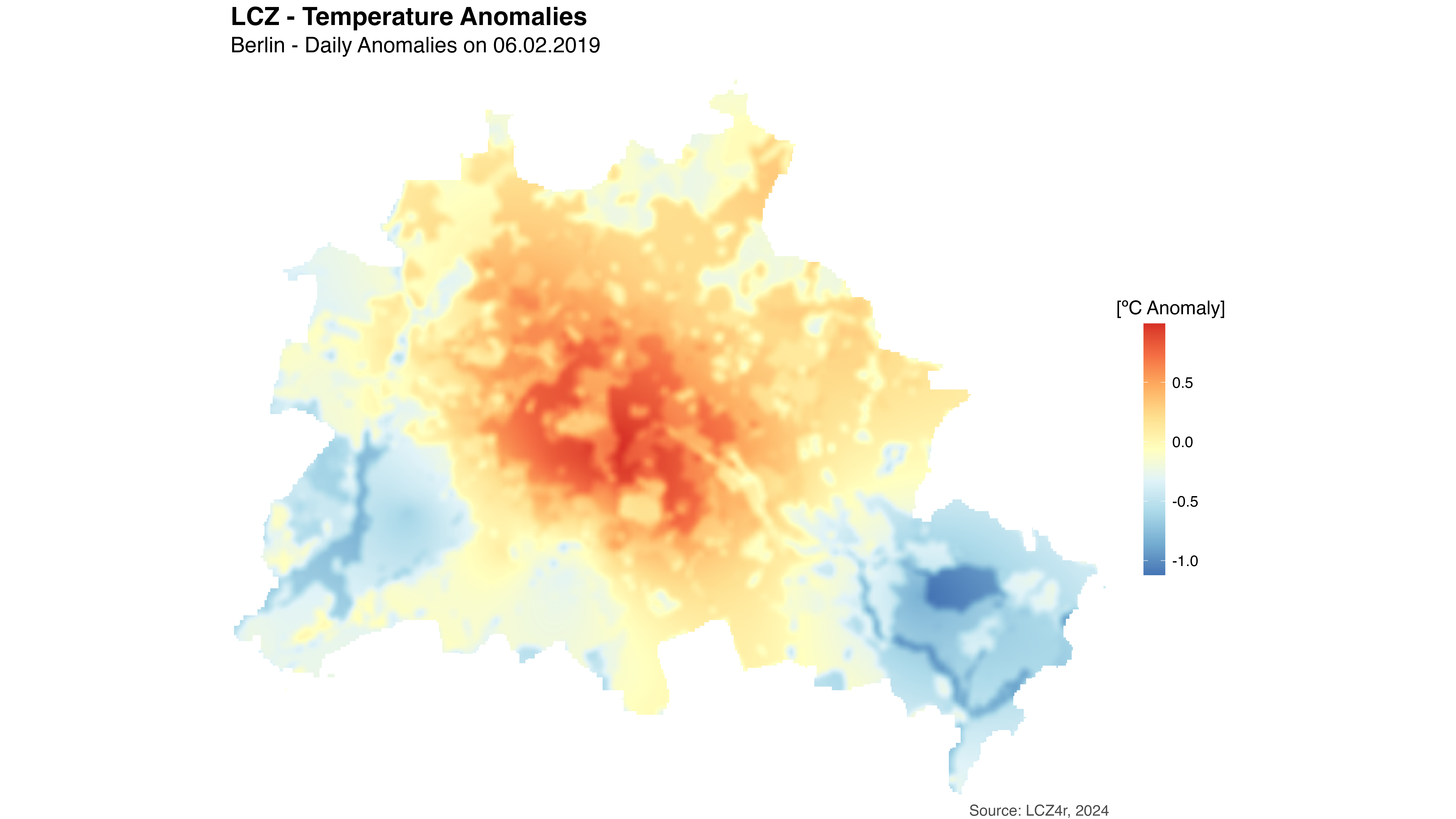 Daily thermal anomaly map for Berlin