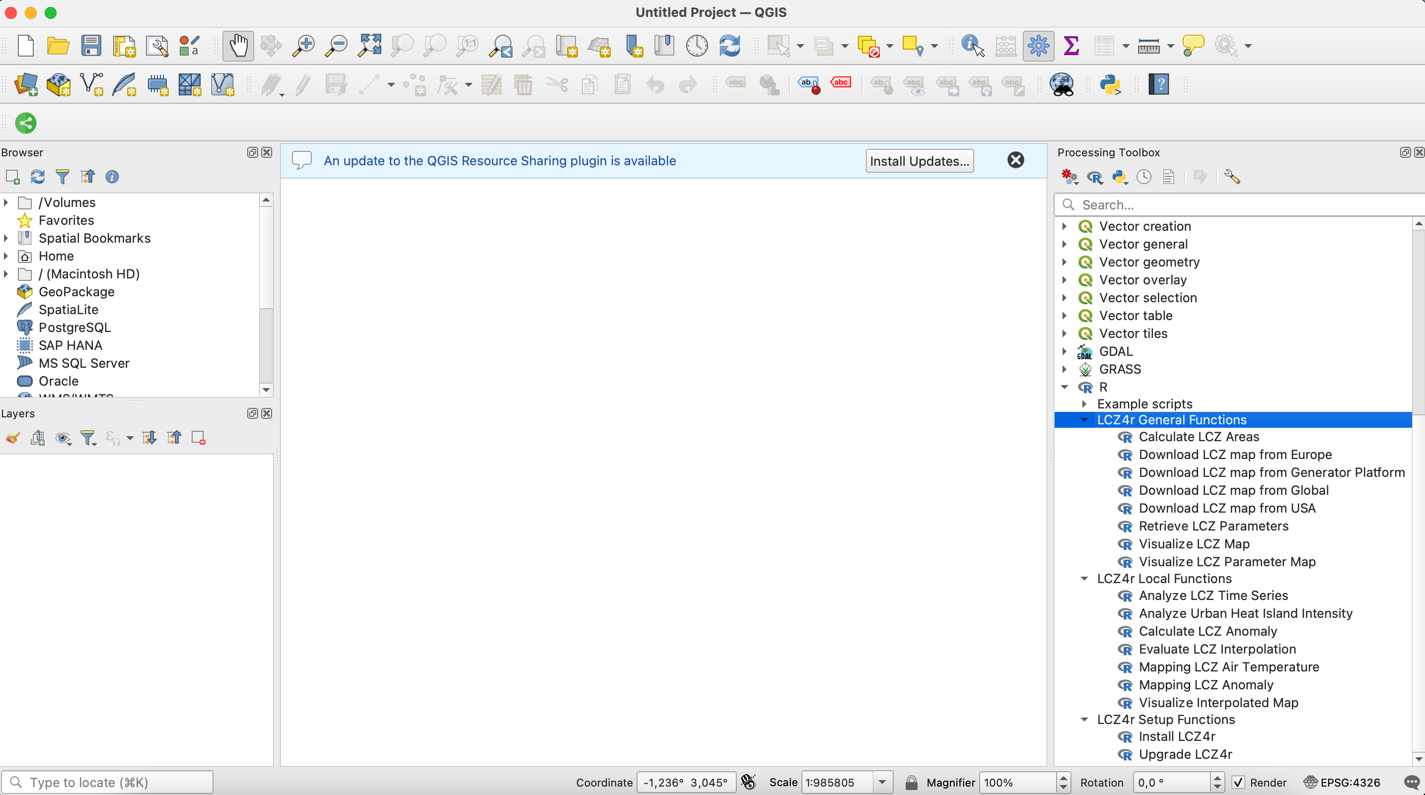 Processing R Provider plugin in QGIS Plugin Manager
