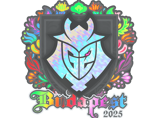 Наклейка | G2 Esports (голографическая) | Будапешт-2025