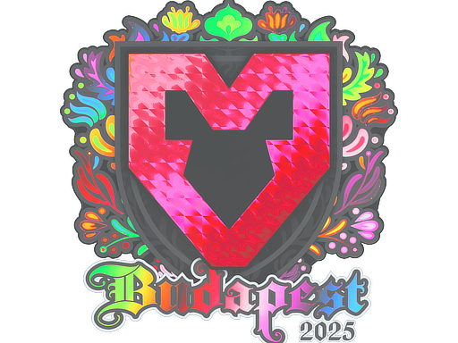 Наклейка | MOUZ (голографическая) | Будапешт-2025