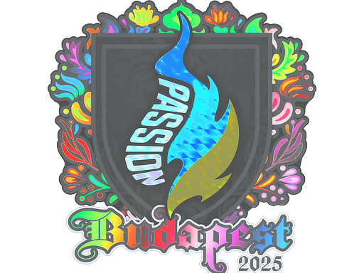 Наклейка | Passion UA (голографическая) | Будапешт-2025