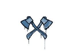 Sealed Graffiti | X-Axes (Monarch Blue) image