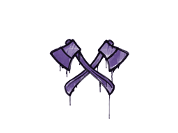 Sealed Graffiti | X-Axes (Monster Purple) image