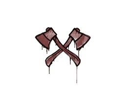 Sealed Graffiti | X-Axes (Brick Red) image