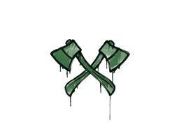 Sealed Graffiti | X-Axes (Jungle Green) image