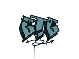 Sealed Graffiti | GTG (Wire Blue) image