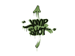 Sealed Graffiti | Jump Shot (Battle Green) image