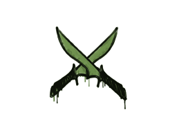 Sealed Graffiti | X-Knives (Battle Green) image