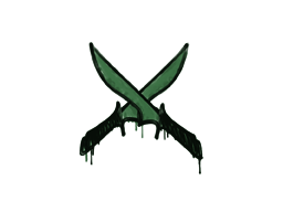 Sealed Graffiti | X-Knives (Jungle Green) image