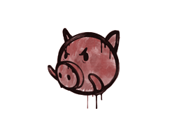 Sealed Graffiti | Piggles (Blood Red) image