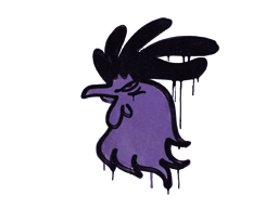 Sealed Graffiti | Cocky (Monster Purple) image