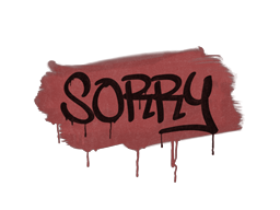 Sealed Graffiti | Sorry (Blood Red) image