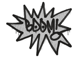 Sealed Graffiti | BOOM (Shark White) image