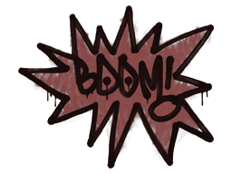 Sealed Graffiti | BOOM (Brick Red) image